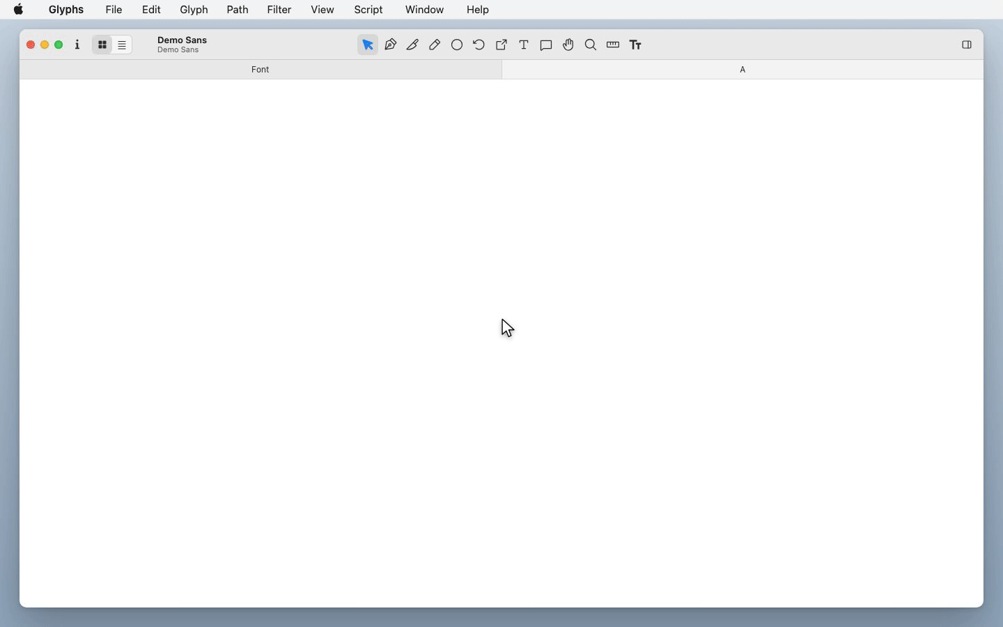 Installing TypeSpan via the Glyphs Plugin Manager and restarting